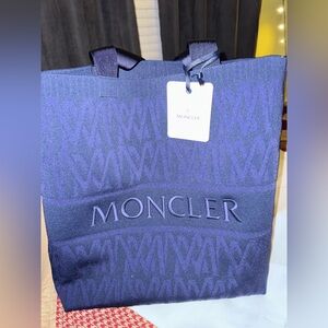Moncler Logo Knit Tote Bag